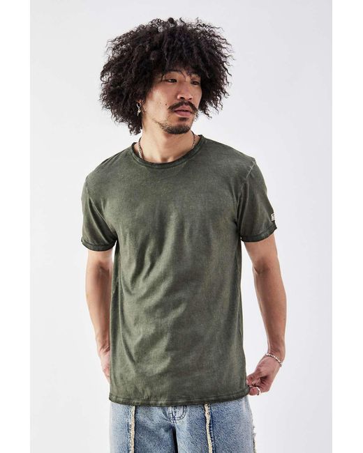 BDG Green Raw Slub T-shirt for men