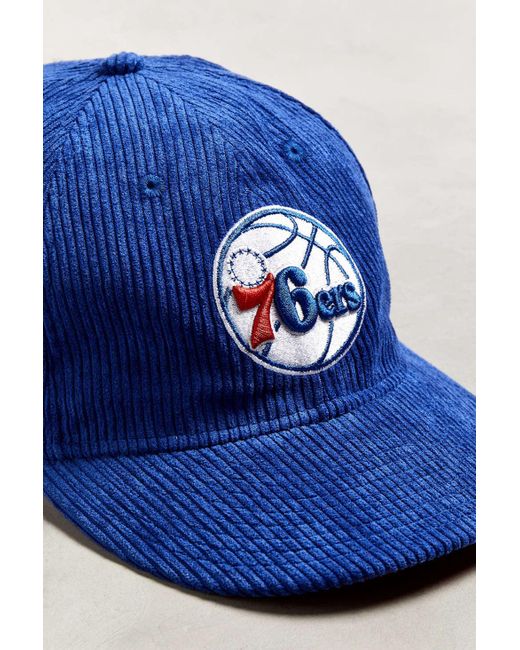 KTZ Philadelphia 76ers Retro Corduroy Snapback Hat in Blue for Men | Lyst
