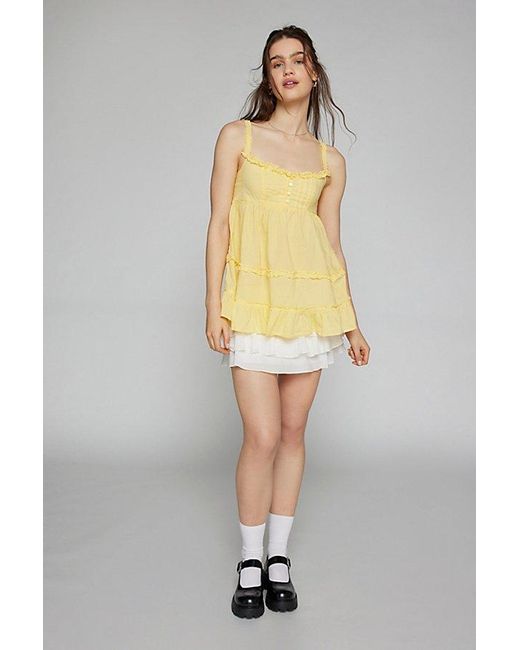 トップス tulle tiered tunic camisole CFILPD0040790_NAA017_100__7261