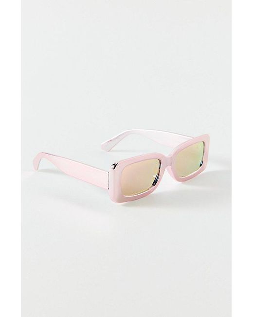 Urban Outfitters Peach Rectangular Sunglasses Sunglasses Women main image 3