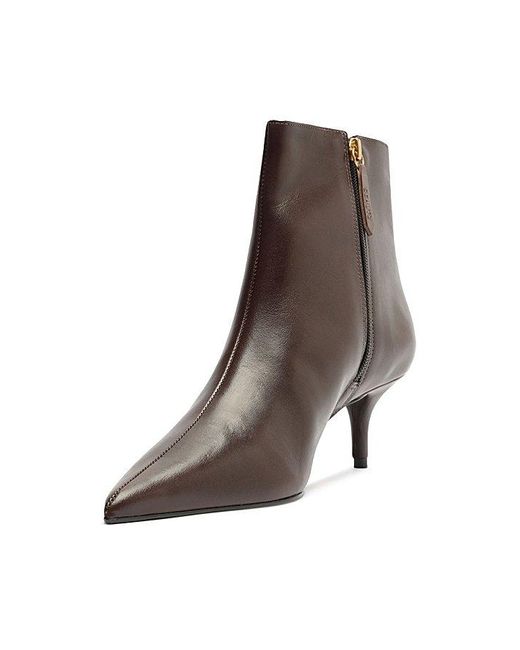 SCHUTZ SHOES Brown Mikki Kitten Heel Ankle Boot