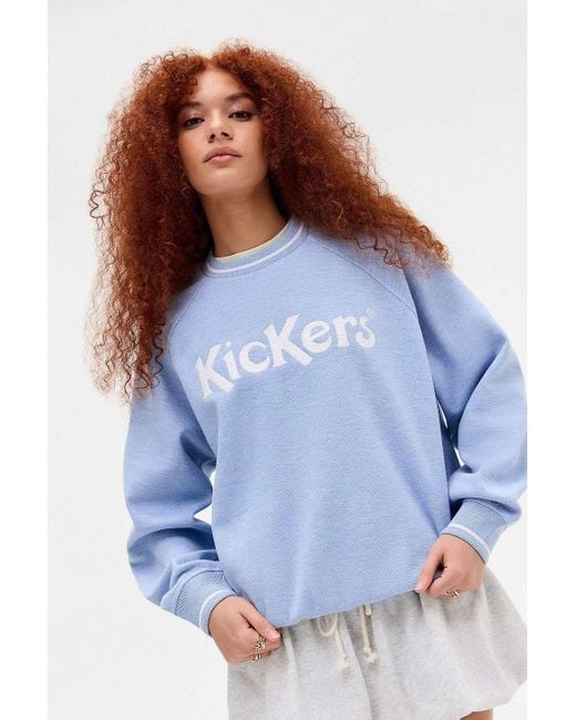 Kickers Blue Graft Crew Neck Sweatshirt