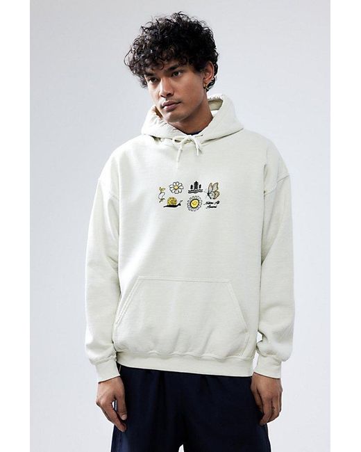 Urban Outfitters Gray Uo Ecru Perpetual Motion Hoodie Sweatshirt for men