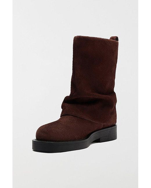 SCHUTZ SHOES Brown Keira Foldover Boot