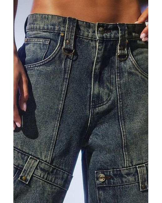 Jaded London Blue Zenith Double Layer Colossus Baggy Jean