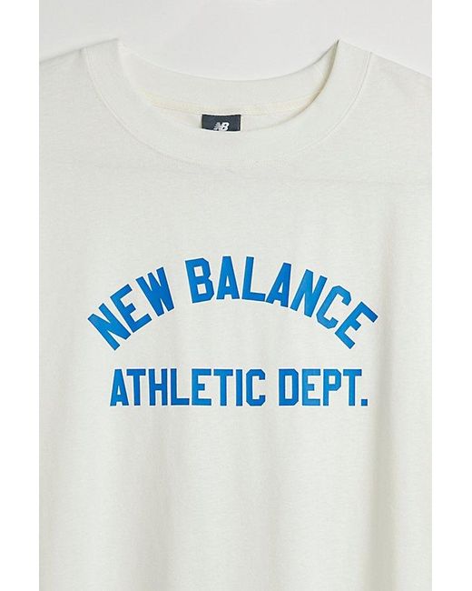 New Balance Blue Athletic Department Tee for men