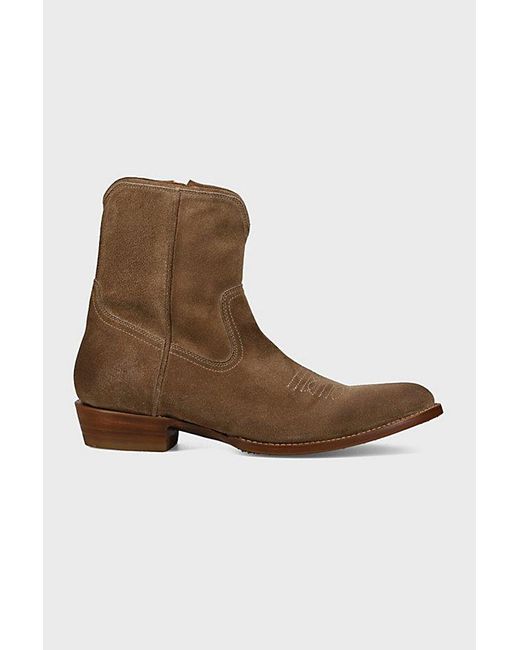 Frye Brown Austin Inside Zip Boots for men