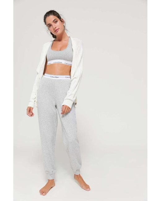 Womens grey hot sale calvin klein joggers
