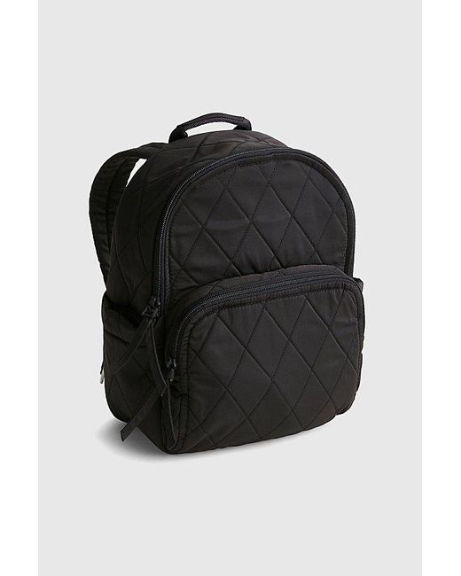 Vera Bradley Black Quilted Nylon Small Banbury Backpack