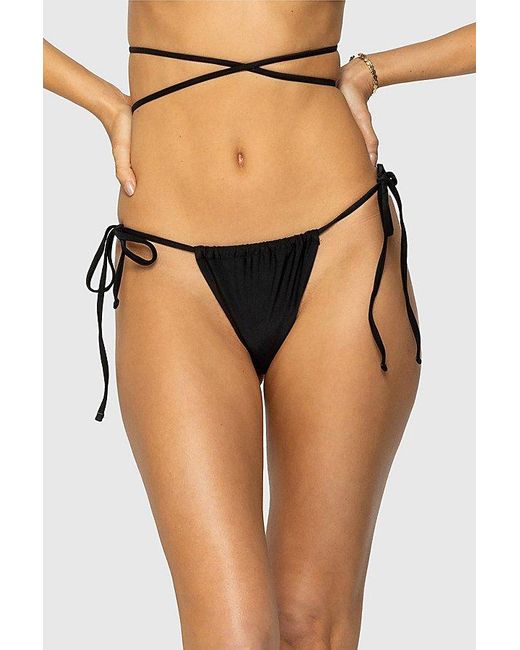 Edikted Black Buffie Bikini Bottom