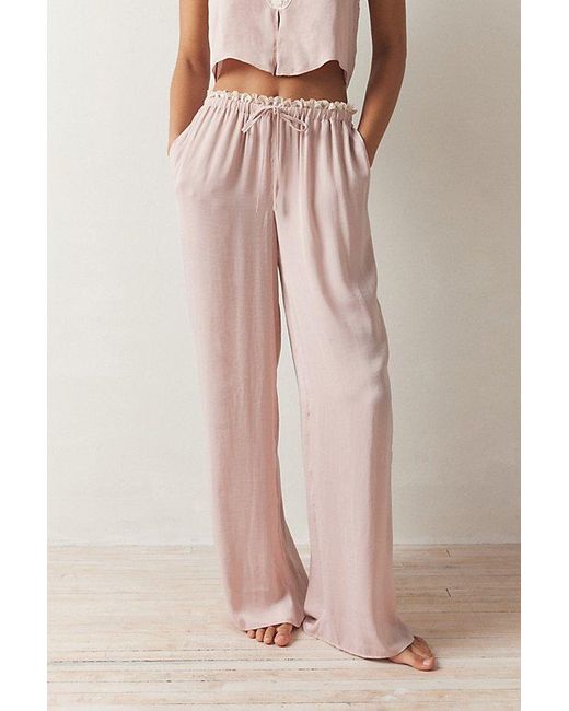 Out From Under Multicolor Juliette Lacy Satin Lounge Pant