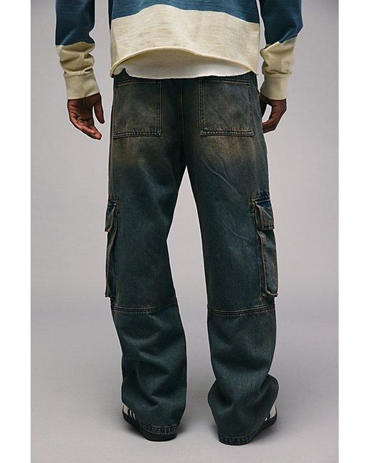 BDG Black Baggy Skate Quad Cargo Jean for men