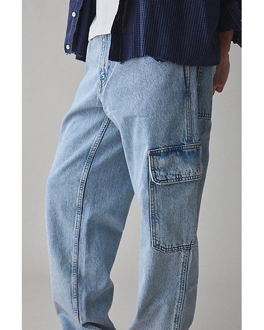 Levi's Blue 568 Stay Loose Straight Leg Cargo Jean for men