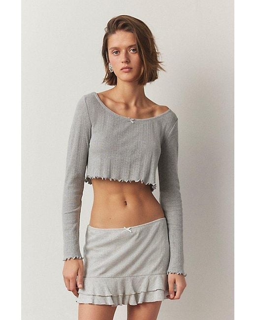 Out From Under Gray Sleepless Nights Long Sleeve Top