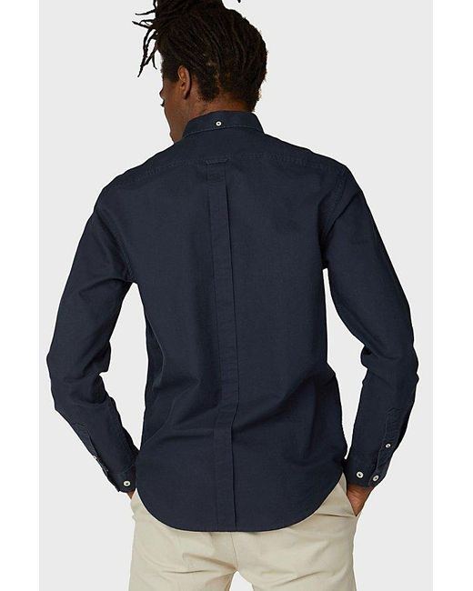 Ben Sherman Blue Signature Organic Cotton Oxford Button-Down Shirt Top for men
