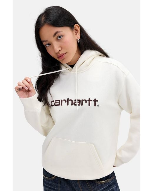 Carhartt White Embroidered Hoodie