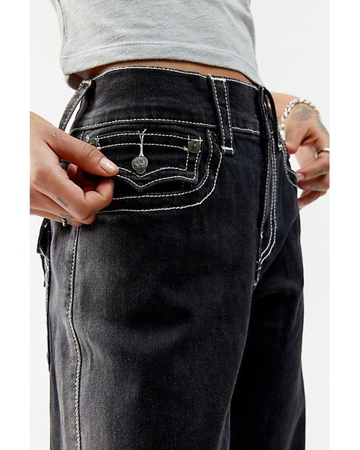 True Religion Blue Ricki Mid-Rise Relaxed Jean