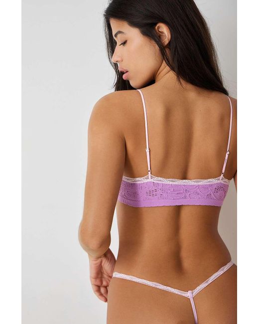 Out From Under Purple Seamless Stretch Lace Bralette