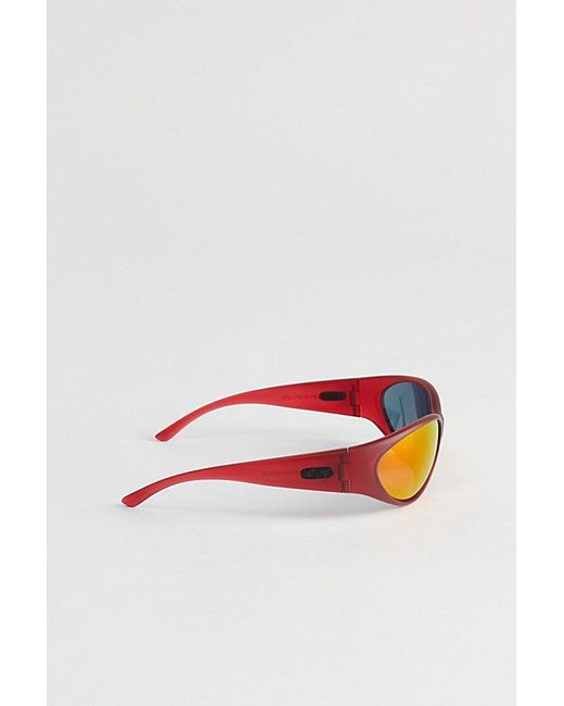 Crap Eyewear Red Warp Zone Wraparound Sunglasses for men