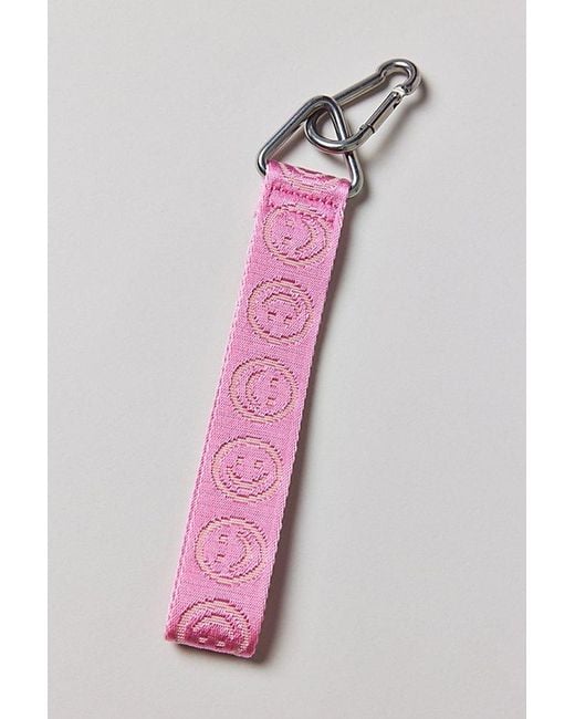 Baggu Pink Uo Exclusive Logo Keychain