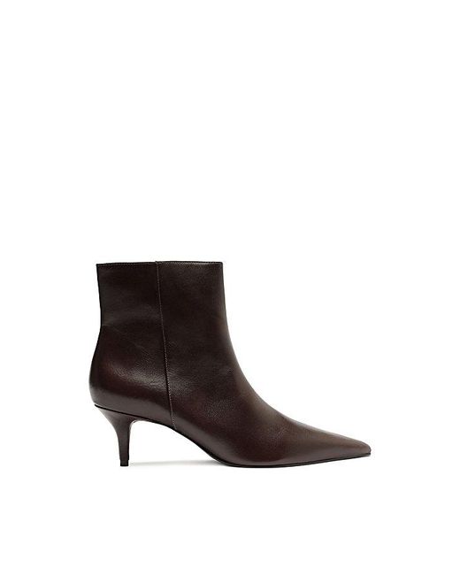 SCHUTZ SHOES Brown Mikki Kitten Heel Ankle Boot