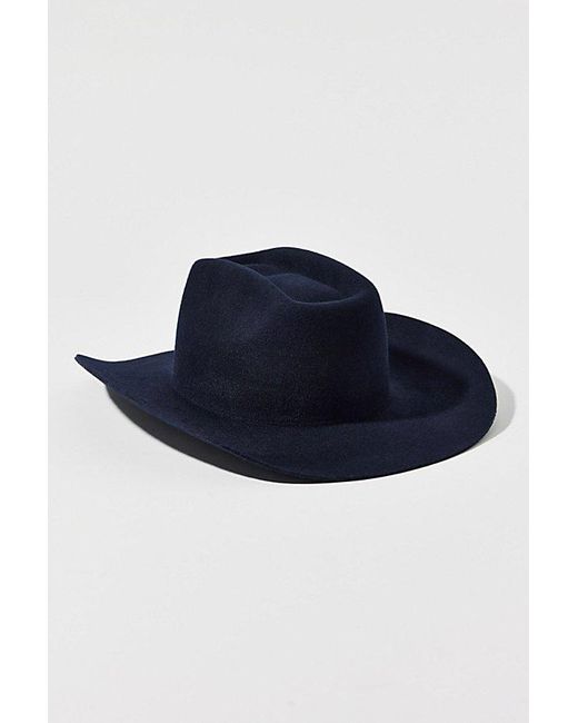 Urban Outfitters Blue La Angels Felt Cowboy Hat
