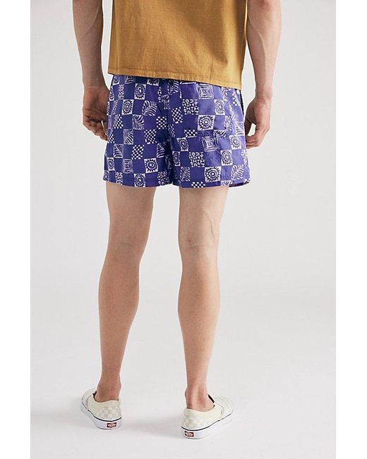 Urban Outfitters Purple Uo Geo Sun Volley Swim Short for men