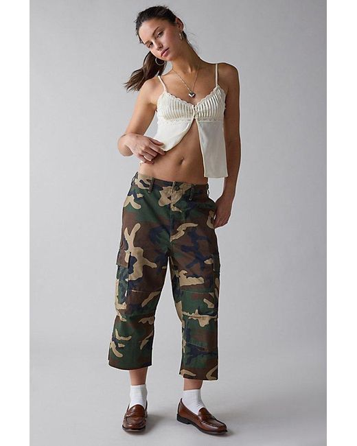 Vintage & ReMADE by UO Multicolor Remade By Uo Cargo Ankle Pant