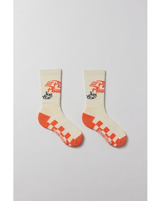 Urban Outfitters White Pizza Planet Crew Sock for men