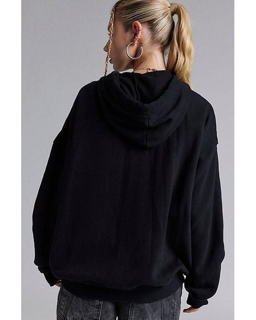 Urban Outfitters Gray Uo Bleached Star Zip-Up Hoodie Sweatshirt