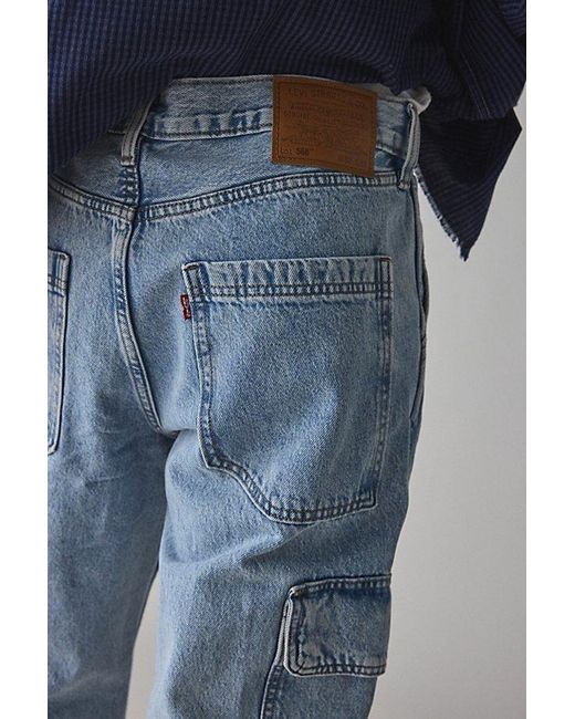 Levi's Blue 568 Stay Loose Straight Leg Cargo Jean for men