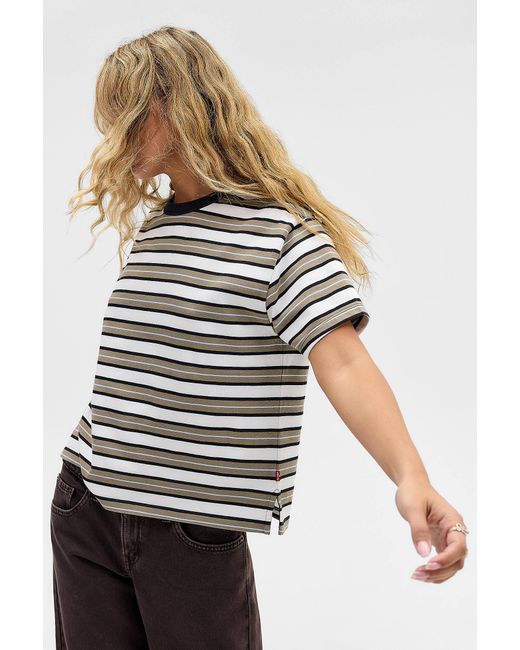 Levi's Multicolor Vintage Stripe Short Sleeve T-shirt Xs At Urban Outfitters