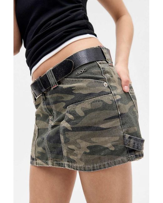 BDG Black Carpenter Mini Skirt