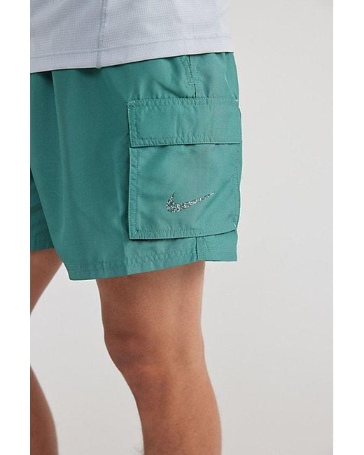 Nike Green Packable Belted Cargo Short for men