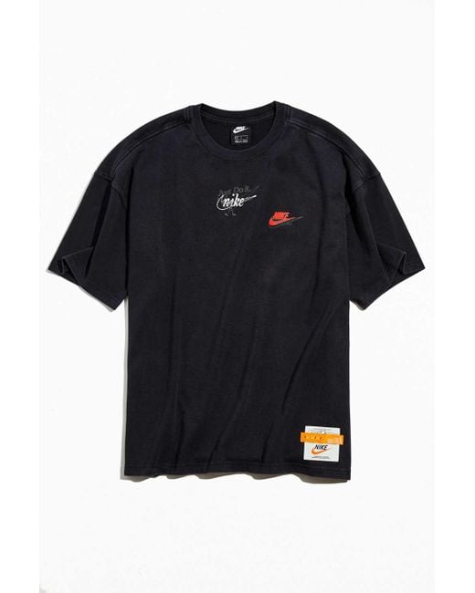 Nike Wash Drip Tee in Black for Men