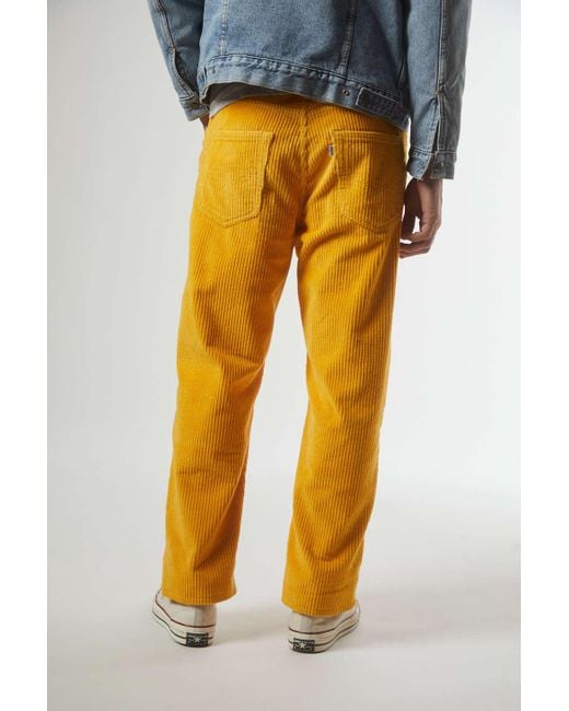 Levi's X The Simpsons Loose Fit Corduroy Chino Pant in Yellow for