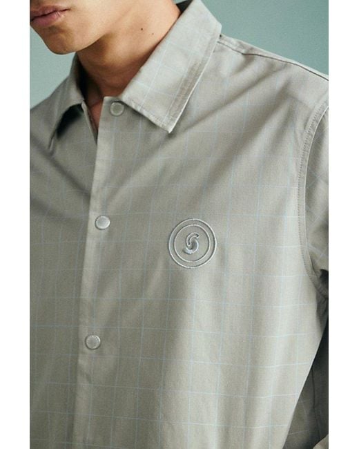Standard Cloth Gray Ripstop Coach Jacket for men