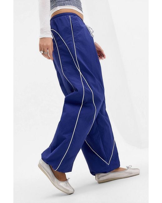 Urban Outfitters Blue Uo Finish Line Track Pants