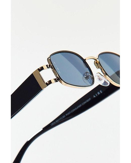 Aire Blue Sirius Rectangle Sunglasses