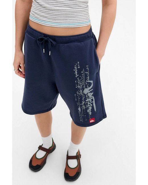 Quiksilver Blue Uo Exclusive Longline Shorts