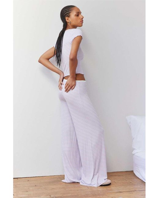 Out From Under Purple Sweet Dreams Ahoy Wide Leg Lounge Pants