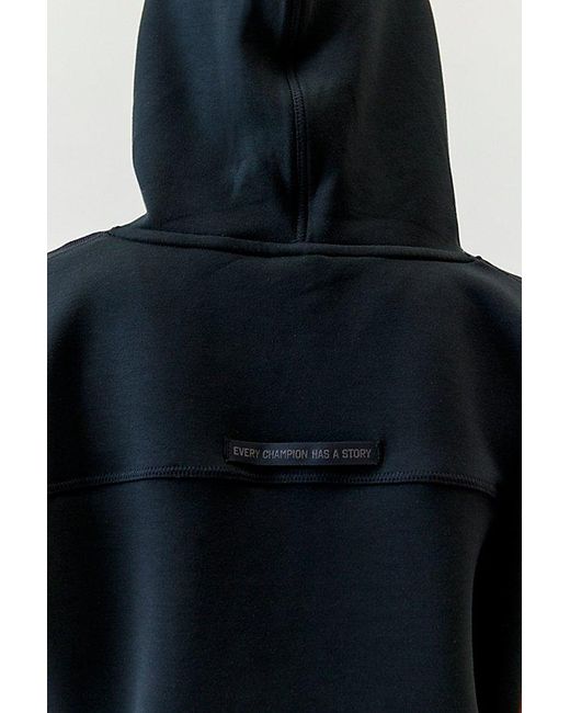 Champion Black Flex Cropped Sleeveless Hoodie Sweatshirt