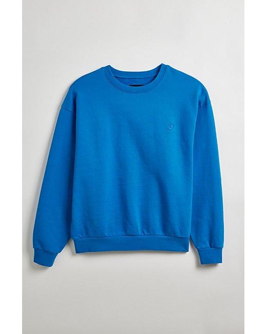 Standard Cloth Blue Everyday Crew Neck Sweatshirt for men