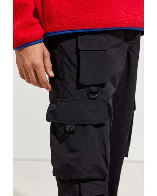Urban Outfitters Black Uo Nylon Utility Cargo Pant for men