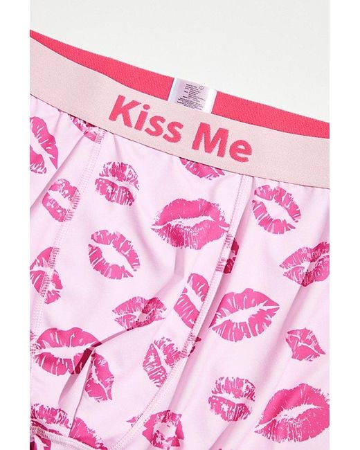 Urban Outfitters Pink Kiss Me Boxer Brief for men