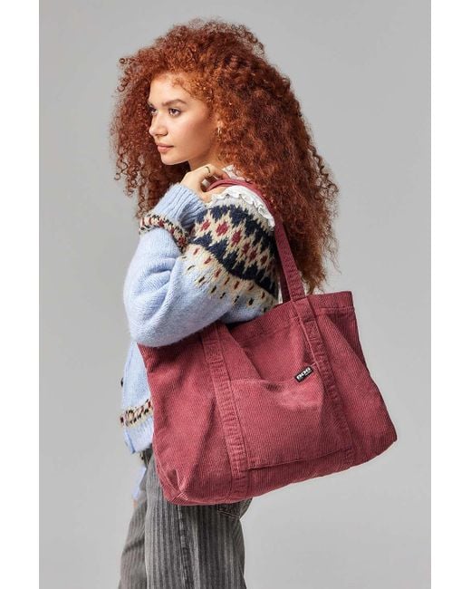 BDG Tab Corduroy Tote Bag in Red Lyst UK