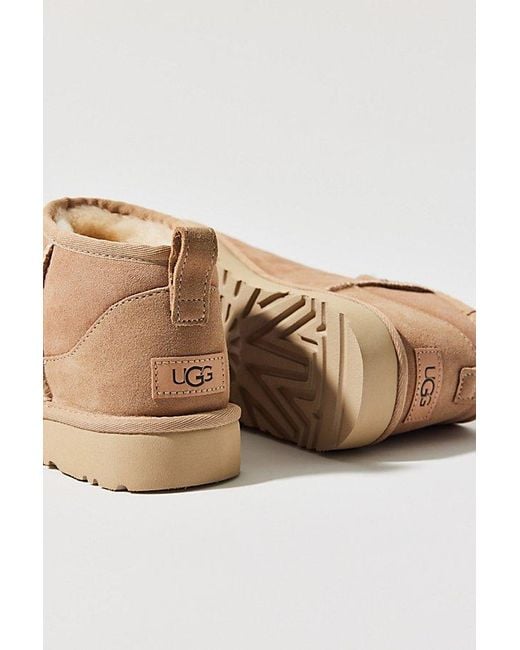 Ugg Blue Classic Ultra Mini Ankle Boots