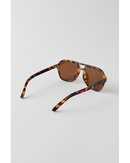 Urban Outfitters Brown Uo Essential Aviator Sunglasses