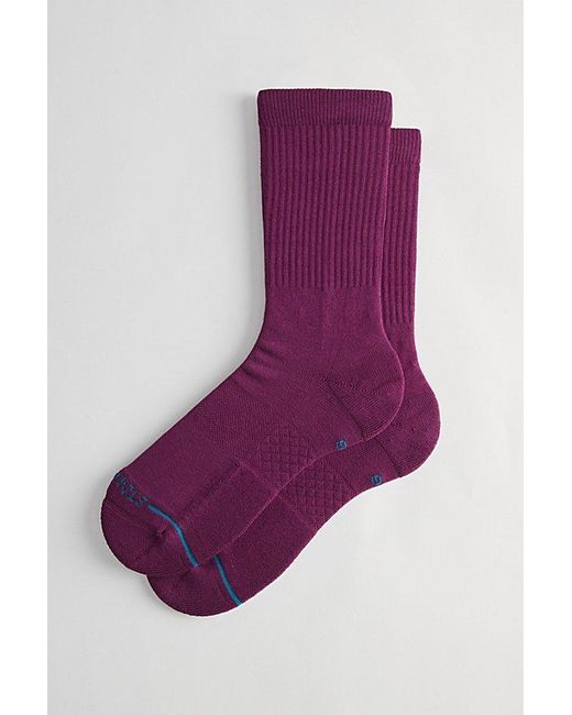 Stance Purple Icon Crew Sock for men