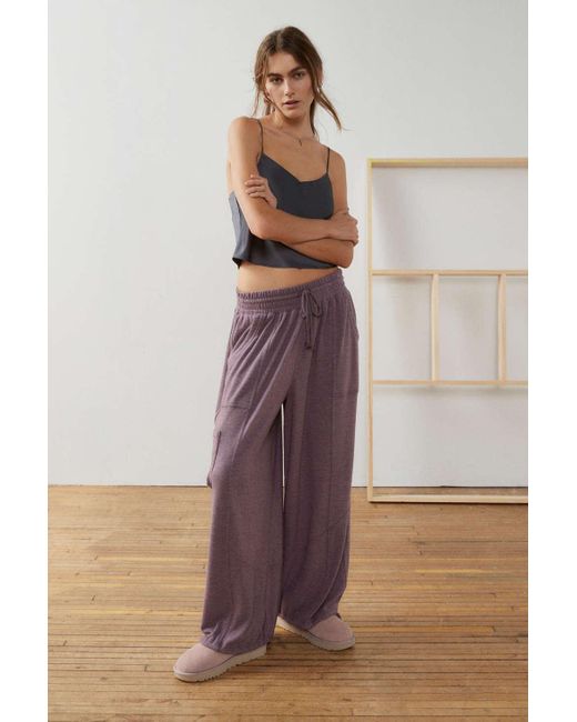 Out From Under Multicolor Bounceplush Cabot Jogger Pant In Plum,at Urban Outfitters